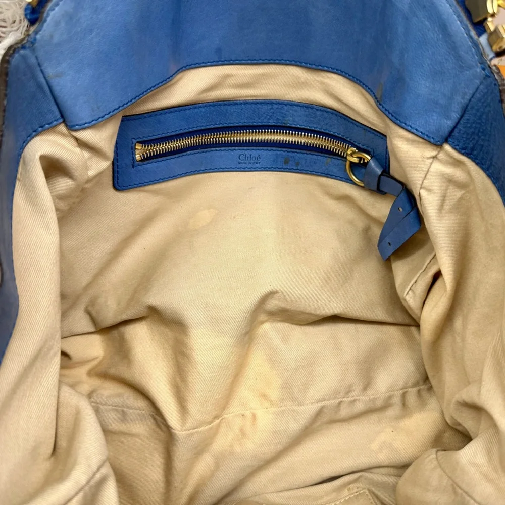 CHLOÉ HELOISE RARE BLUE BAG - Picture 9 of 14